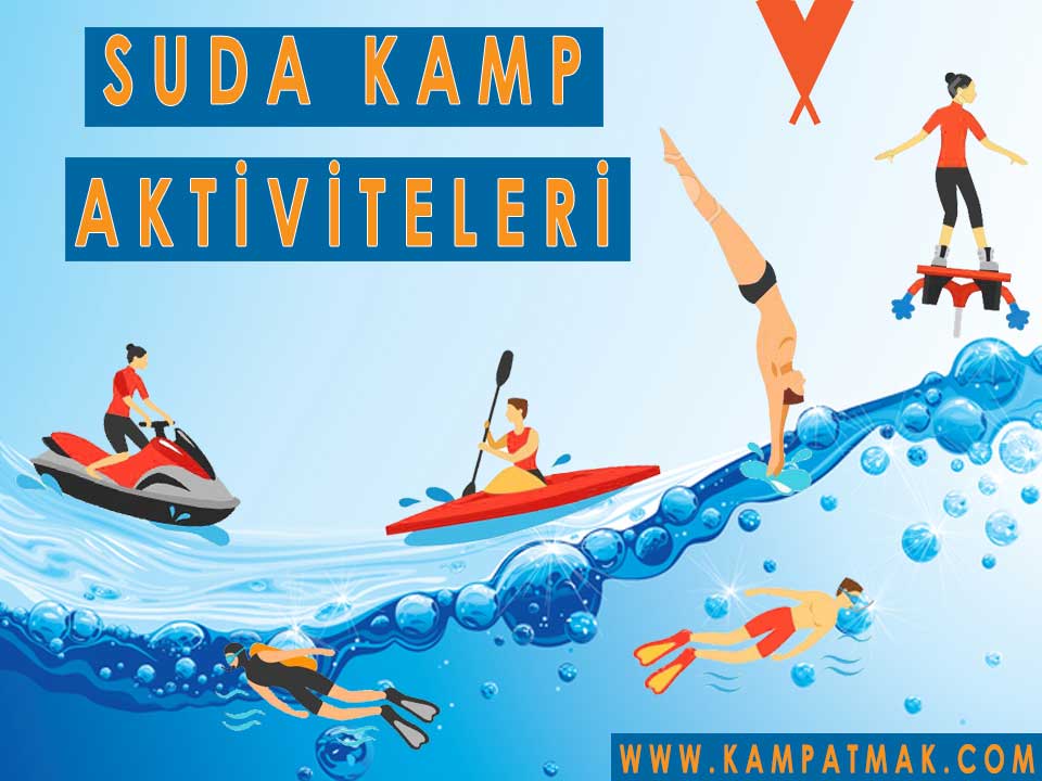 suda eğlenceli kamp oyunları